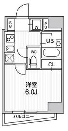 コンシェリア新橋 6階 間取り図