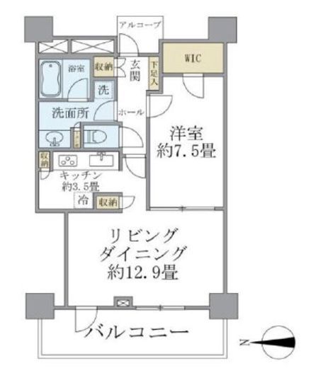 ブリリアタワー品川シーサイド 21階 間取り図