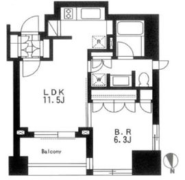 LaSante麻布十番 602 間取り図