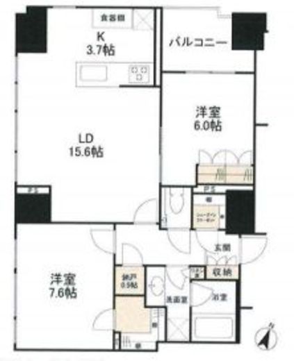 パークホームズ日本橋三越前ザ・レジデンス 11階 間取り図