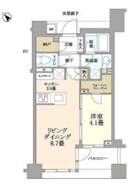 ブリリア武蔵小山id 9階 間取り図