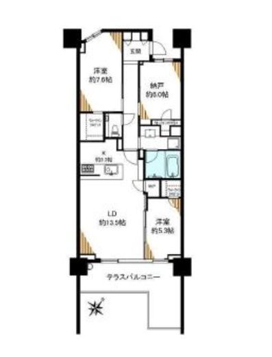 ガーデンヒルズ四ツ谷迎賓の森 4階 間取り図