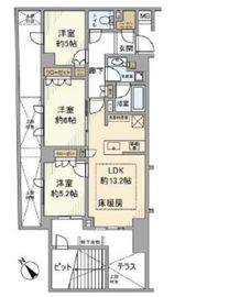 オープンレジデンシア大井町ゼームス坂 1階 間取り図