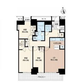 Wコンフォートタワーズ EAST 7階 間取り図