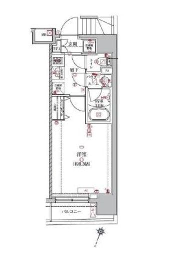 アルテシモルーナ 2階 間取り図