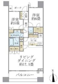 ブリリア品川中延 11階 間取り図