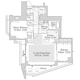 ラ・トゥール渋谷神南 402 間取り図