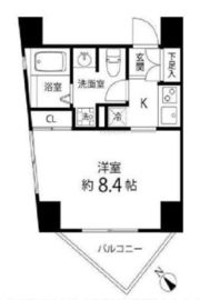 レニール本駒込 806 間取り図