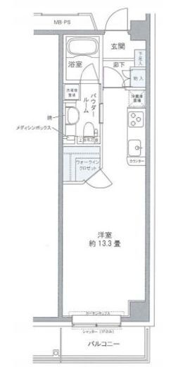 プライムアーバン豊洲 718 間取り図