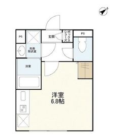 ウェルスクエアイズム渋谷本町 102 間取り図