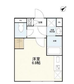 ウェルスクエアイズム渋谷本町 202 間取り図