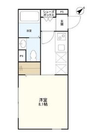 ウェルスクエアイズム渋谷本町 201 間取り図