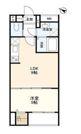 ウェルスクエアイズム初台 402 間取り図