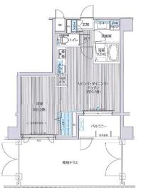 アンソレイエ飯田橋 103 間取り図