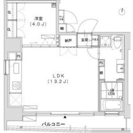 グランディオール広尾テラス 1302 間取り図