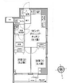 アイル大手町 9階 間取り図