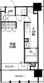 イクサージュ目黒 7階 間取り図