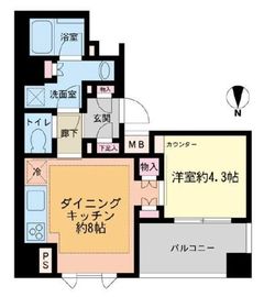 ブリリア中野 3階 間取り図