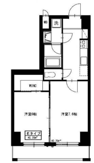 シェル中野弥生町 205 間取り図