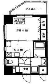 シェル中野弥生町 201 間取り図