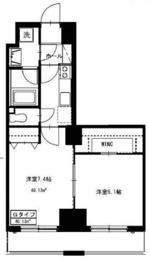 シェル中野弥生町 309 間取り図