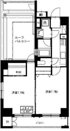 シェル中野弥生町 603 間取り図