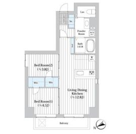 ウエルカーサ浅草橋 201 間取り図