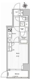 プレミアムキューブジー東新宿 1階 間取り図