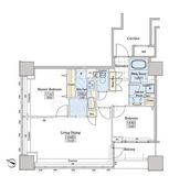 レジディアタワー上池袋 タワー棟 1405 間取り図