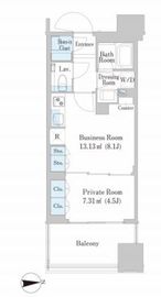 シティタワー銀座東 2階 間取り図