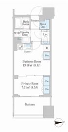 シティタワー銀座東 2階 間取り図