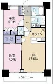 ベイクレストタワー 21階 間取り図