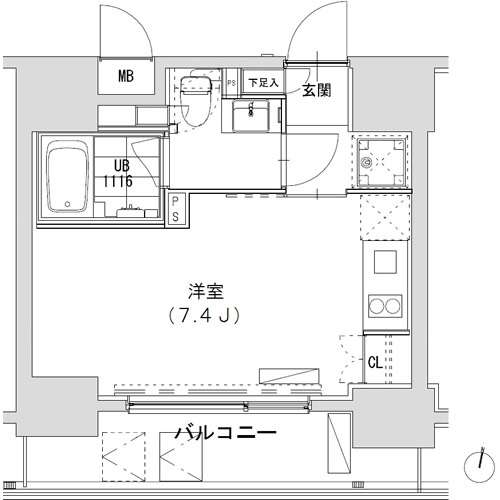 グランディオール広尾テラス 604 間取り図