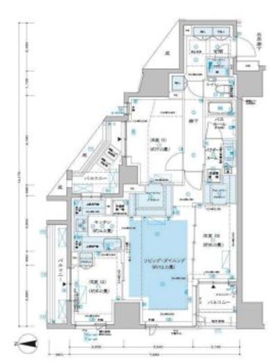 ディームス方南町 701 間取り図