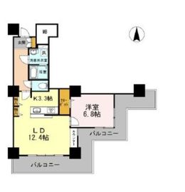 品川シーサイドビュータワー1 508 間取り図