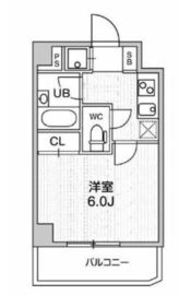 コンシェリア新橋 14階 間取り図