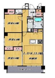 ミオカステーロ目黒本町 3階 間取り図