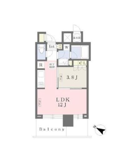 THE ROPPONGI TOKYO CLUB RESIDENCE 12階 間取り図