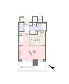 THE ROPPONGI TOKYO CLUB RESIDENCE 12階 間取り図