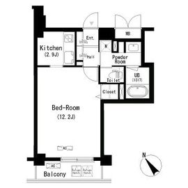 パークキューブ学芸大学 305 間取り図