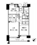 御殿山南パークハウス 6階 間取り図