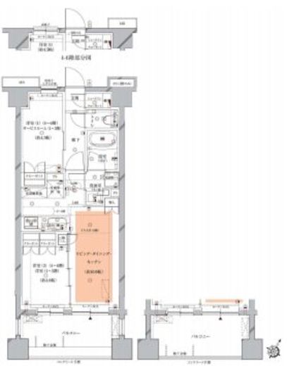 オーパスレジデンス目黒洗足 303 間取り図