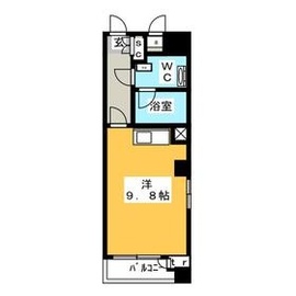 カスタリア銀座3 703 間取り図