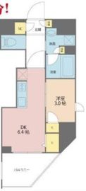 イニシア新宿早稲田 6階 間取り図