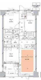 オーパスレジデンス目黒洗足 205 間取り図