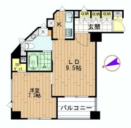 アクシア広尾 9階 間取り図