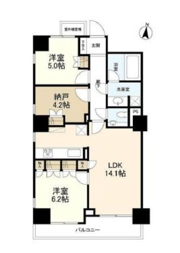 マートルコート恵比寿2000 10階 間取り図