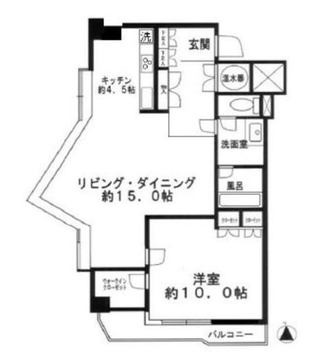 セラフテン麻布 7階 間取り図