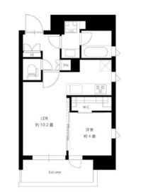 ルフォンリブレ蔵前コンセール 4階 間取り図