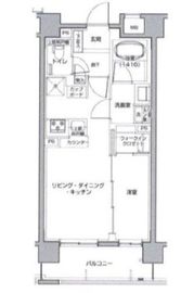 グランスイート文京小桜 2階 間取り図